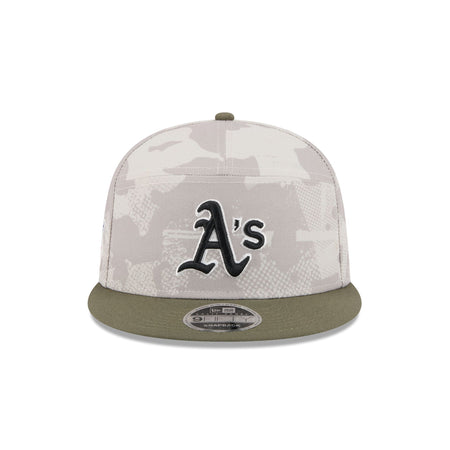 Athletics Armed Forces Day 2025 9FIFTY Split Panel Snapback Hat